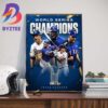 2023 World Series MVP Winner Is Corey Seager Texas Rangers Wall Decor Poster Canvas