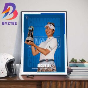 Alison Lee Crowned Aramco Team Series Riyadh Champion Wall Decor Poster Canvas