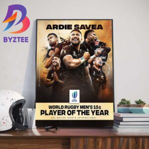 Congrats Ardie Savea World Rugby Mens 15s Player Of The Year Roc Nation Sports International Wall Decor Poster Canvas