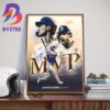 2023 World Series MVP Winner Is Corey Seager Texas Rangers Wall Decor Poster Canvas