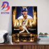 Congrats To Corey Seager Is The 2023 World Series MVP Wall Decor Poster Canvas