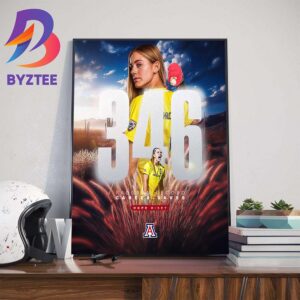 Congratulations to Hope Hisey 346 Program Record Career Saves With Arizona Soccer Wall Decor Poster Canvas