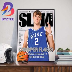 Cooper Flagg Officially Commits To Duke And Is On The Cover Of SLAM 247 Wall Decor Poster Canvas