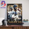 Corey Seager Is The First Player To Win World Series MVP in Both Leagues Wall Decor Poster Canvas