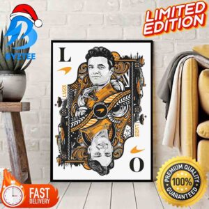 McLaren F1 Drivers Oscar Piastri And Lando Norris Card Edition Home Decor Poster