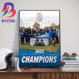 Middle Tennessee XC Track And Field Are 2023 Mens And Womens Cross Country Champions Wall Decor Poster Canvas