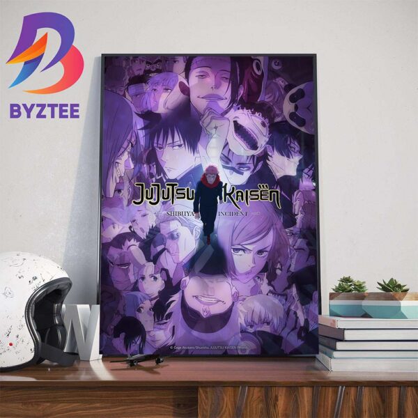 New Key Visual Of Jujutsu Kaisen Season 2 Shibuya Incident Arc Wall Decor Poster Canvas