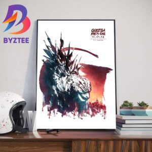 New US Poster For Godzilla Minus One Wall Decor Poster Canvas