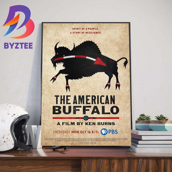 Official Poster For The American Buffalo of Ken Burns film Wall Decor Poster Canvas