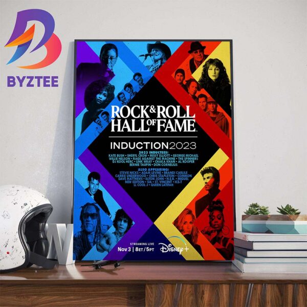 The Rock And Roll Hall Of Fame Induction 2023 Ceremony Wall Decor Poster Canvas