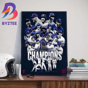 The Texas Rangers Are 2023 World Series Champions Wall Decor Poster Canvas