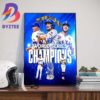 The Texas Rangers Are Winners 2023 MLB World Series Champions Wall Decor Poster Canvas