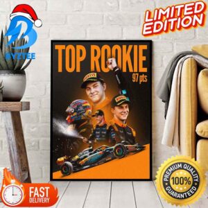 Top Of Oscar Piastri Rookie Class He Earned 97 Points In His First F1 Season Home Poster