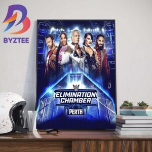 WWE Elimination Chamber Perth Official Poster Wall Decor Poster Canvas