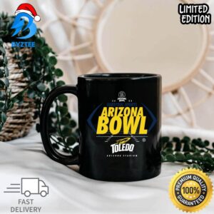 2023 Arizona Bowl Team Toledo Logo In Rugby Ball College Football Bowl Custom Mug