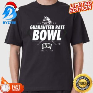 2023 Guaranteed Rate Bowl Team UNLV In Rugby Ball College Football Bowl Shirt