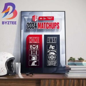 2023 Mountain West Conference Matchups Are Set Poster By Fresno State Football Wall Decor Poster Canvas