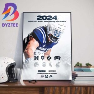 2023 Mountain West Conference Matchups Are Set Poster By USU Football Wall Decor Poster Canvas