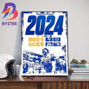 2023 Mountain West Conference Matchups Poster By San Jose State Football Wall Decor Poster Canvas