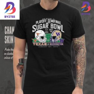 2024 Sugar Bowl Helmet Matchup Washington Huskies Vs. Texas Longhorns Unisex T-Shirt