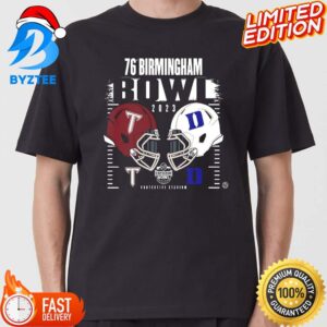 76 Birmingham Bowl 2023 Game Troy Trojans Vs Duke At Protective Stadium College Football Bowl Shirt
