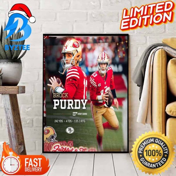 A Grand Performance In Brock Purdy Home State San Francisco 49ers NFL Official Poster