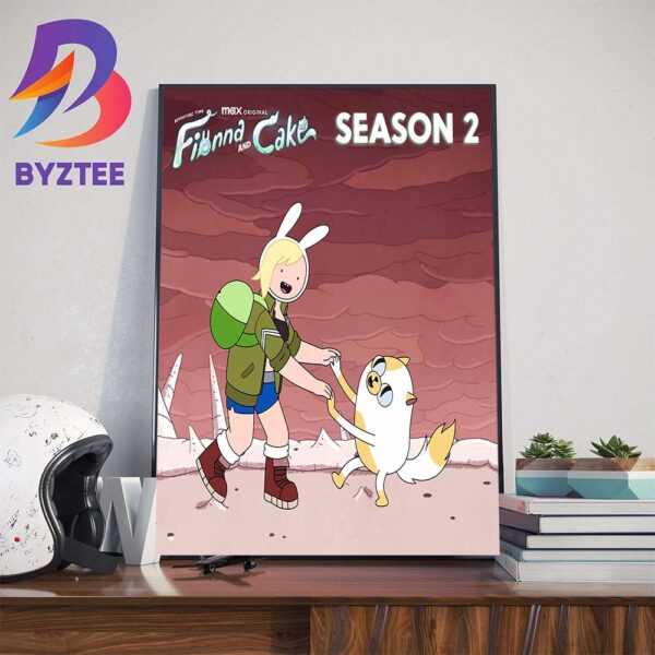 Adventure Time Fionna And Cake Season 2 Official Poster Wall Decor Poster Canvas