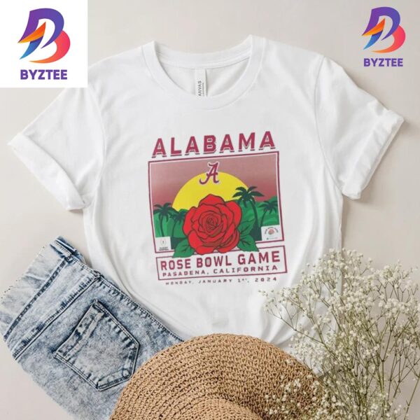 Alabama Crimson Tide 2024 CFP Rose Bowl Fierce Competitor Unisex T-Shirt