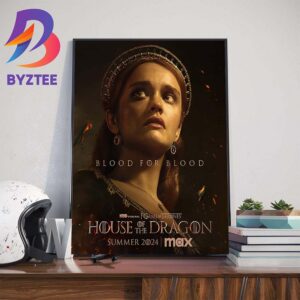 Alicent Hightower In House Of The Dragon Season 2 Blood For Blood Official Poster Wall Decor Poster Canvas