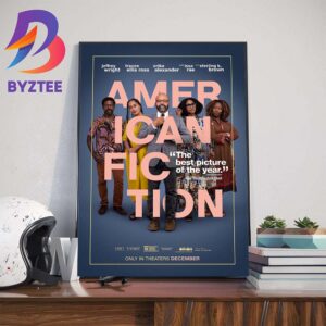 American Fiction The Best Picture Of The Year Official Poster Wall Decor Poster Canvas
