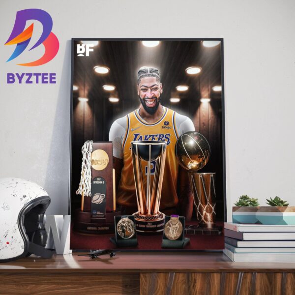 Anthony Davis Is The Only Player To Win An NCAA Championship An NBA Championship An NBA Cup A FIBA World Cup And An Olympic Gold Medal Home Decor Poster Canvas