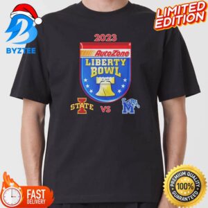 Autozone Liberty Bowl Memphis Vs Iowa State On 29 December 2023 At Simmons Bank Liberty Stadium Memphis TN College Bowl T-Shirt