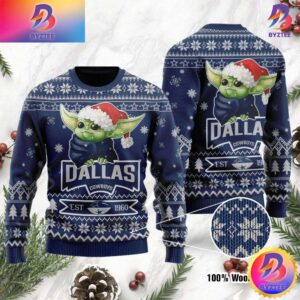 Baby Yoda Grogu Dallas Cowboys Gifts For Family Ugly Christmas Sweater