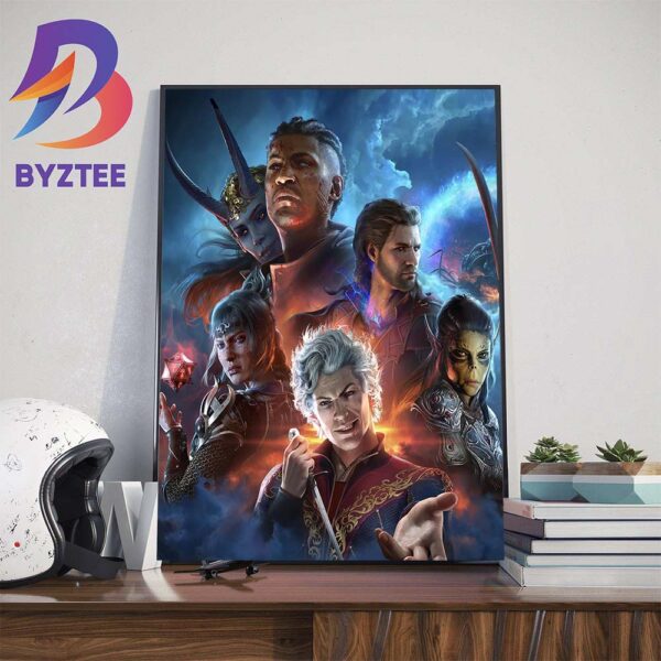 Baldurs Gate 3 Wins Game Of The Year At The Game Awards Wall Decor Poster Canvas
