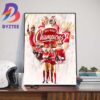 Best In The West San Francisco 49ers Back-To-Back Division Titles For The NFC West Champions 2023 Wall Decor Poster Canvas