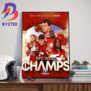 Best In The West San Francisco 49ers Back-To-Back Division Titles For The NFC West Champions 2023 Wall Decor Poster Canvas