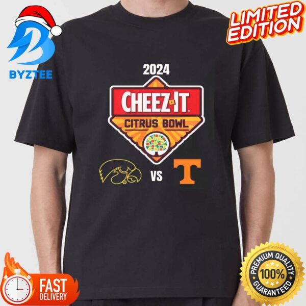 Cheez-It Citrus Bowl Iowa Vs Tennessee On 1 January 2024 At Camping World Stadium Orlando FL College Bowl T-Shirt