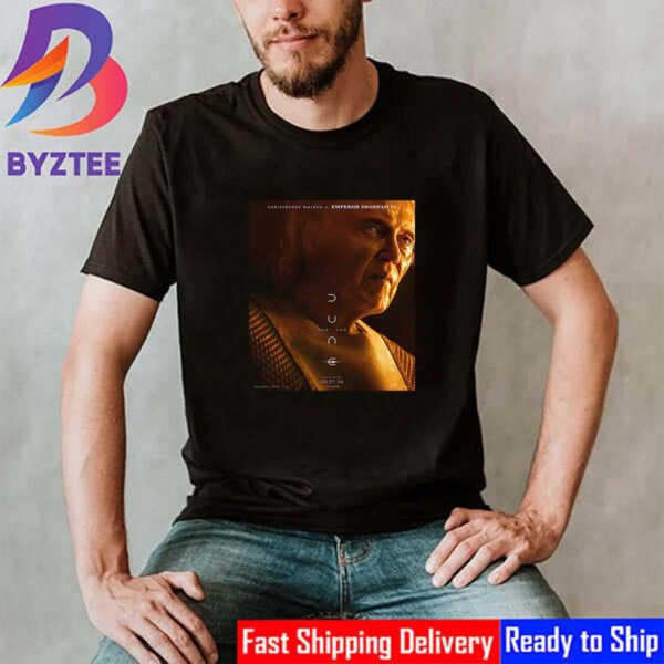 Christopher Walken Is Shaddam IV In Dune Part Two 2024 Official Poster Classic T-Shirt