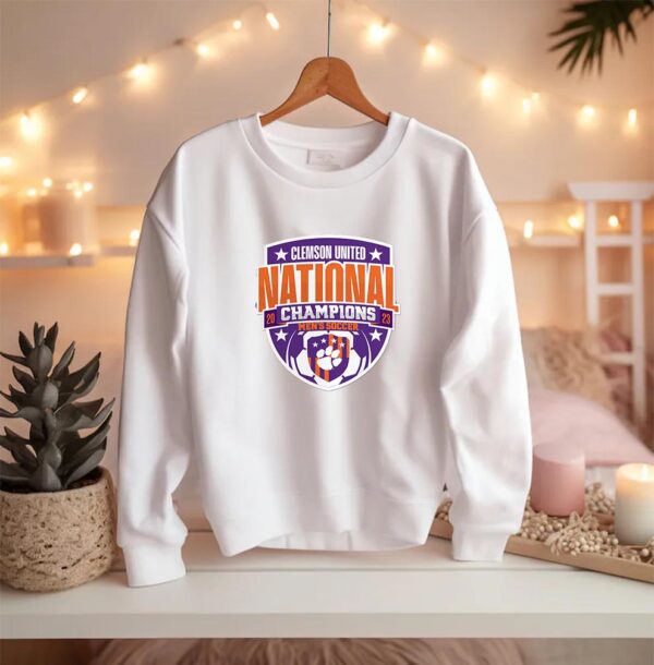 Clemson Tigers Fanatics Brand Unisex 2023 NCAA Mens Soccer National Champions Official Logo Unisex T-Shirt