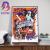 Clemson Soccer Wins The 2023 National Championship And Earns Its Fourth Title In Program History Home Decor Poster Canvas