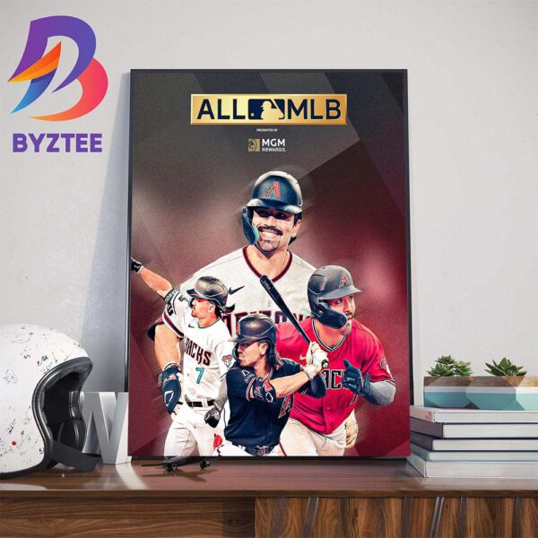 Congratulations To Corbin Carroll Wins All-MLB First Team Honors Wall Decor Poster Canvas