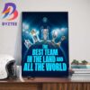 Congratulations To Manchester City Are 2023 Champions Of The World Wall Decor Poster Canvas