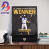 Congratulations To Shohei Ohtani Is The American League Hank Aaron Award Winner Wall Decor Poster Canvas