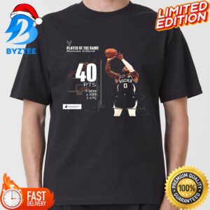 Damian Lillard Player Of The Game Between Milwaukee Bucks And San Antonio Spurs Classic T-shirt
