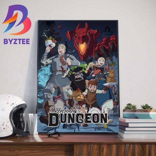 Delicious In Dungeon TV Anime New Key Visual Official Poster Wall Decor Poster Canvas