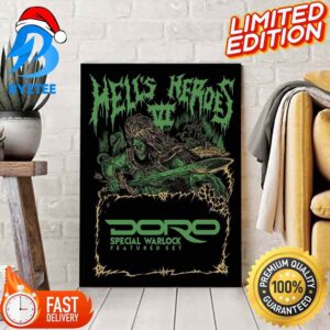 Doro Will Perform At Hells Heroes VI On March 2024 Home Decor Poster