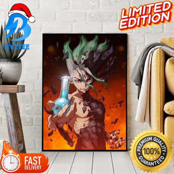 Dr Stone Season 4 Is Final Season Titled Dr Stone Science Future Home Decor Poster