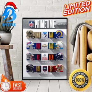 Extra Primetime Game For The Holidays NFL 23 24 Week 16 Home Decor Poster