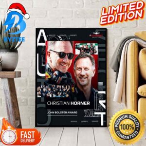 F1 Christian Horner Wins John Bolster Award 2023 Decoration Poster