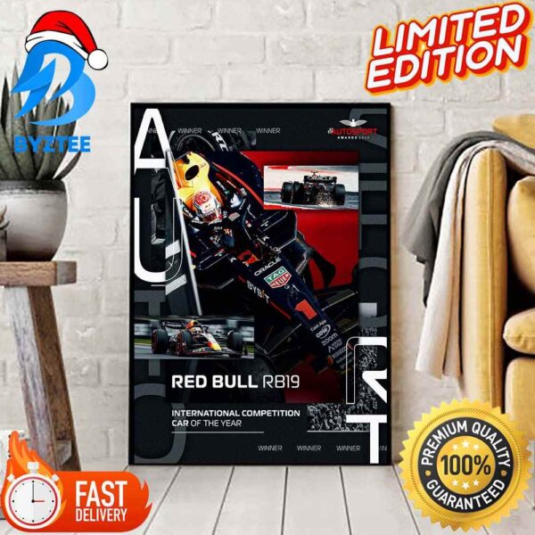 F1 International Competition Car Award Winner Is The RB19 Of Red Bull Racing Decoration Poster